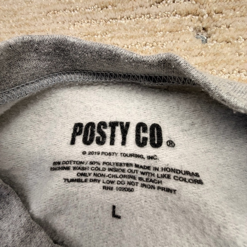 Posty Co Post Malone 2019 Tour Crewneck Sweatshirt - Picture 9 of 12